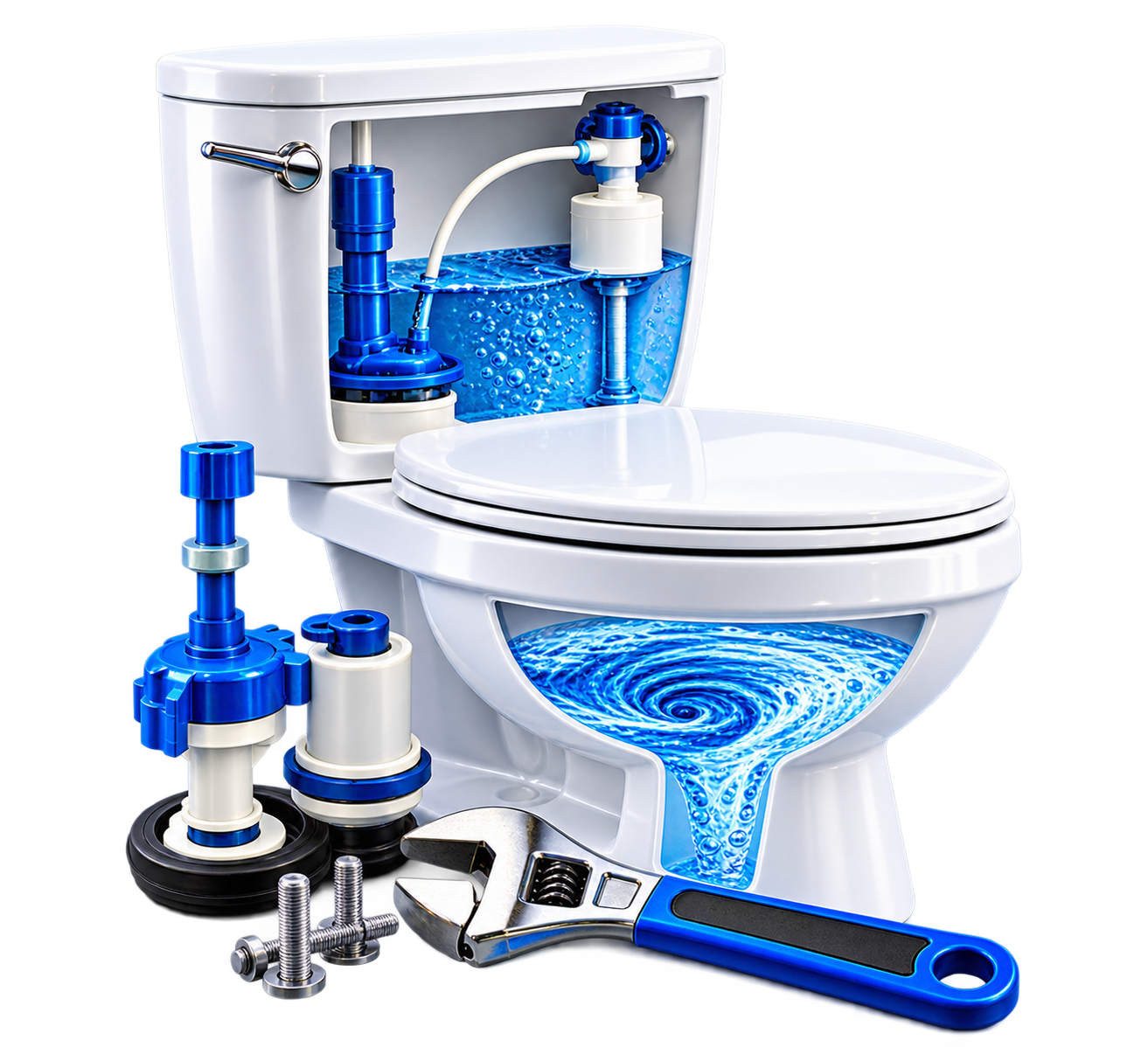 Toilet repair fittings